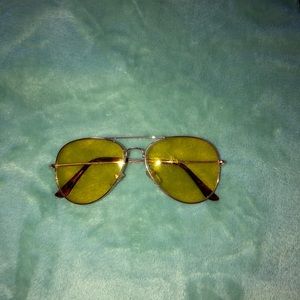 Yellow lens sunglasses